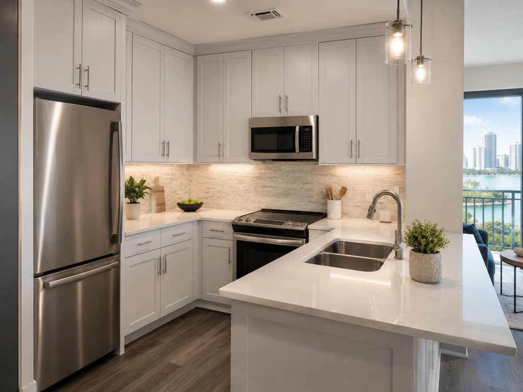 Cabinet Painting For Tampa Condos