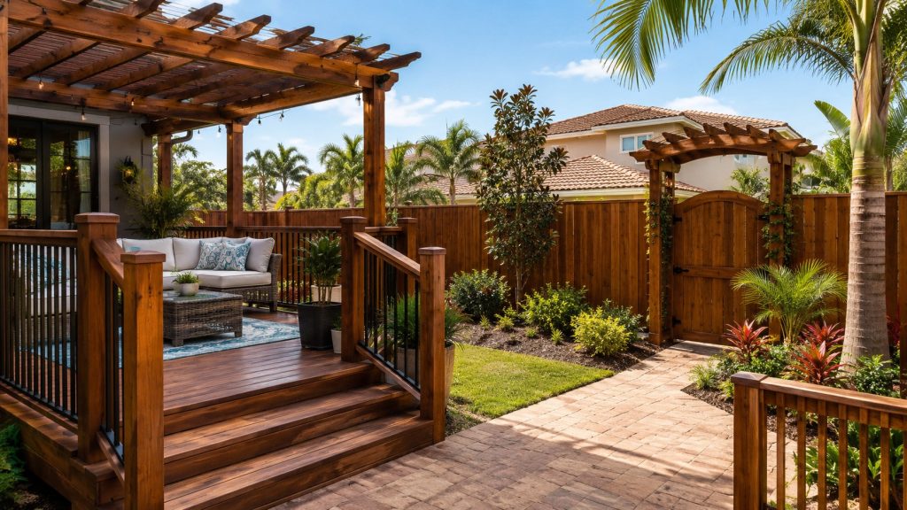 Deck Fence Staining Tampa Structures We Stain