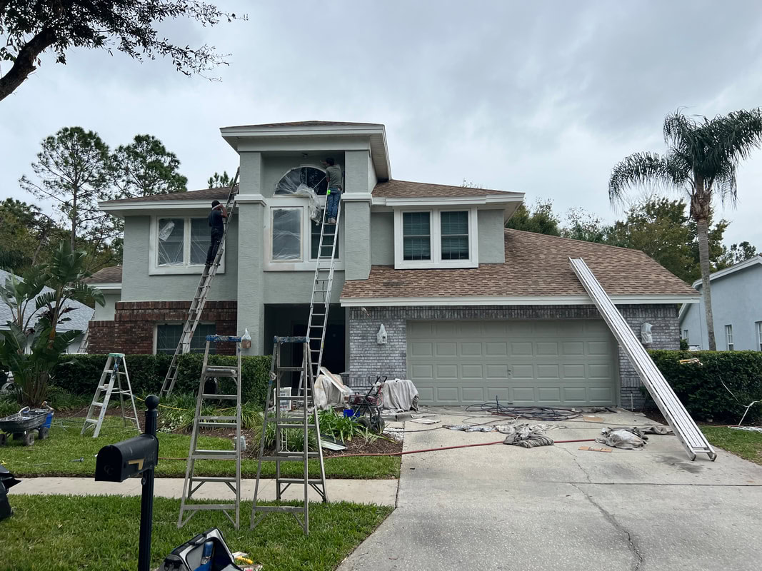 House Painted Whitewash In Process Orig