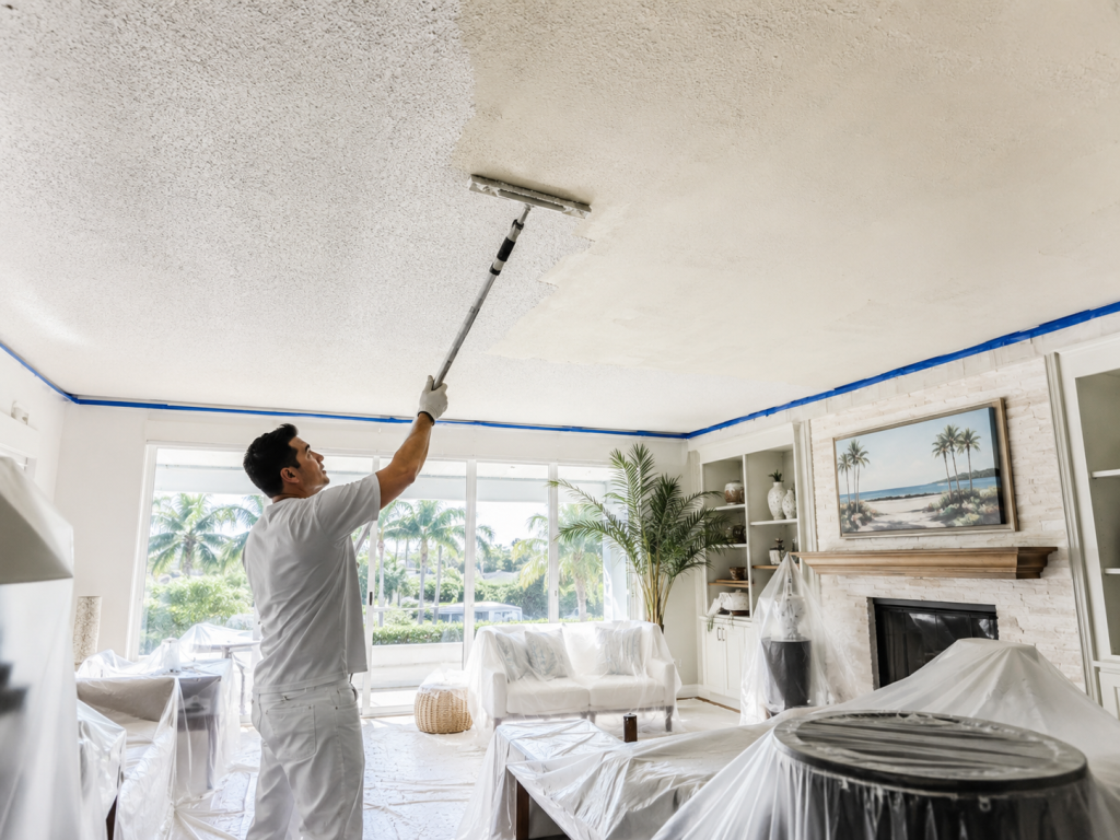 Popcorn Ceiling Removal Tampa smooth ceiling finish