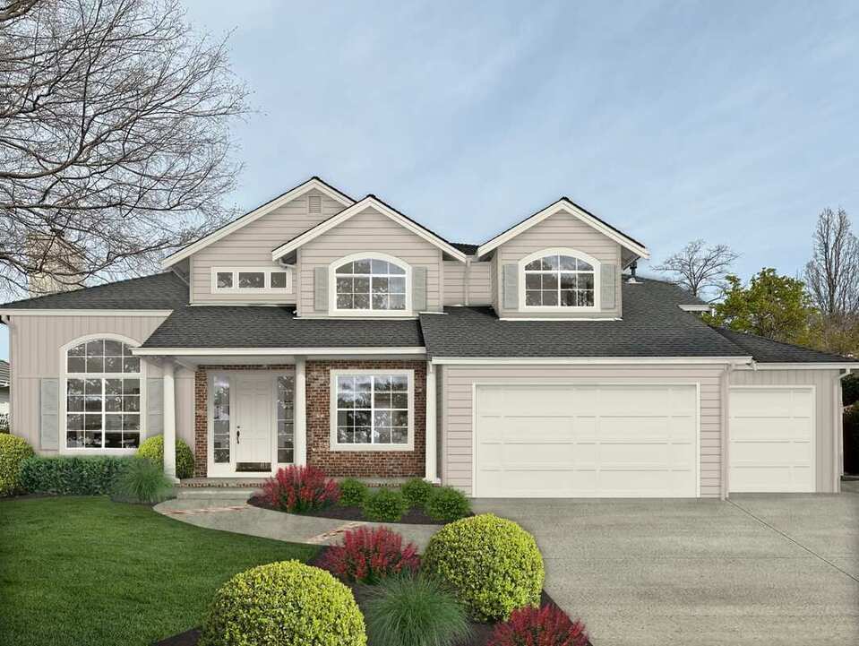 Warm neutral home exterior