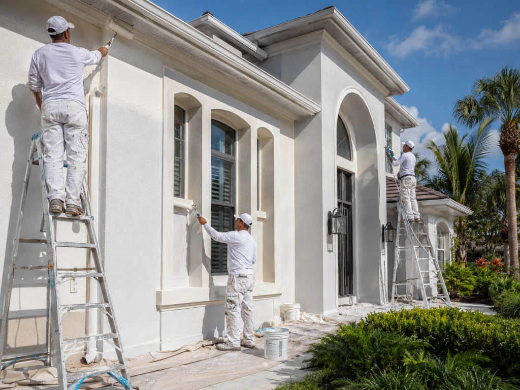 Professional Paint Application Tampa Home
